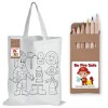 Colour In Calico Bags - Pencils